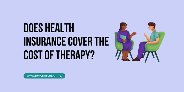 Do health insurance plans cover the cost of mental health counselling & therapy in India?